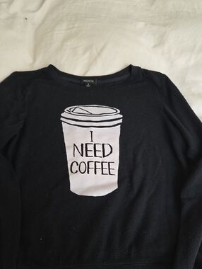 "I Need Coffee" By Wildfox.  Women's Small.